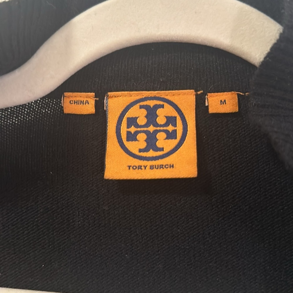 Tory Burch Black Ruffle Button Cardigan - Picture 4 of 4